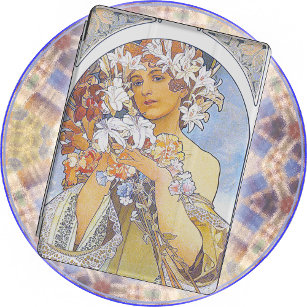 COQUE IPAD - Alphonse Mucha - Vintage 1897 - Fleur