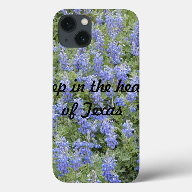coque ipad bleu "Deep in the heart of Texas" (Verso)