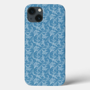 Coque ipad chic, Lys blancs de la Vallée : Bleu