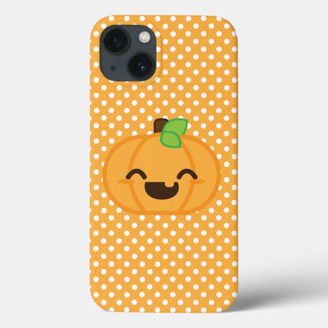 Coque ipad Citrouille Kawaii Jack-o'-lantern (Verso)