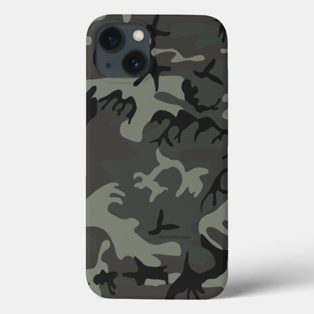 Coque ipad de camouflage gris (Verso)