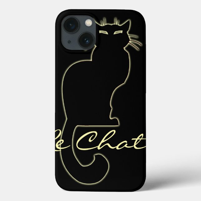 Coque ipad de chat noir Amoureux des chats Le Conv (Verso)