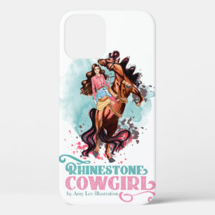 coque ipad de Cheval féminin de race rose Turquois
