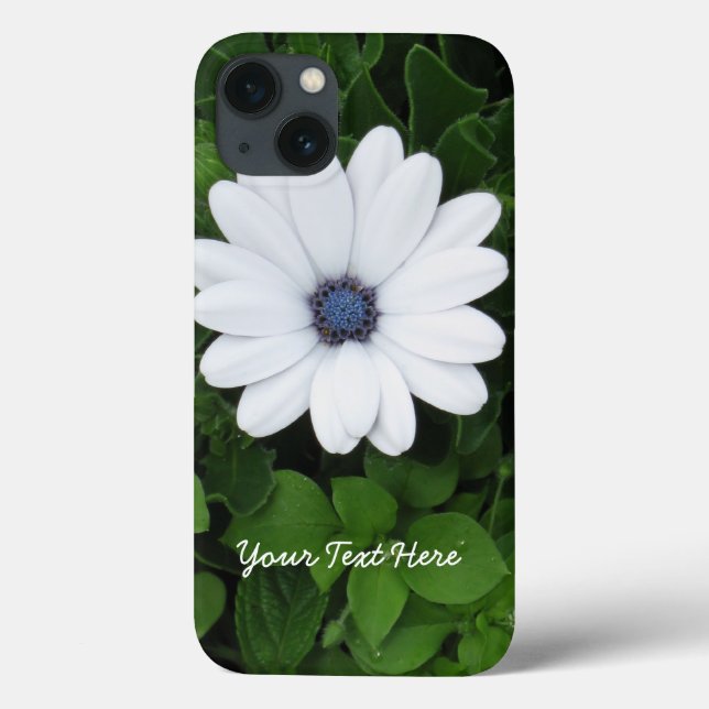 Coque ipad de fleurs blanches (Verso)