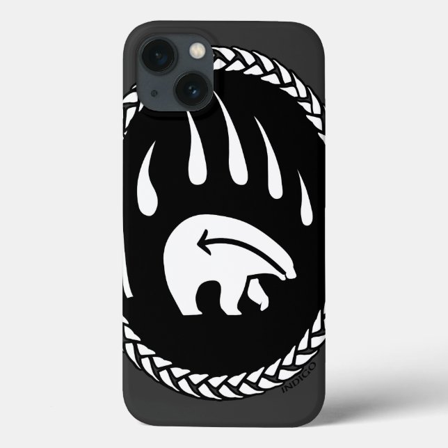Coque ipad de l'ours tribal Amérindien coques ipad (Verso)
