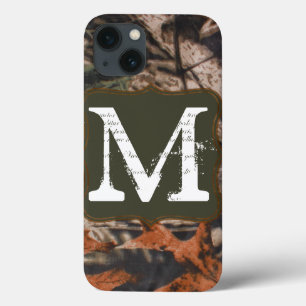 Coque ipad de monogramme de camouflage de