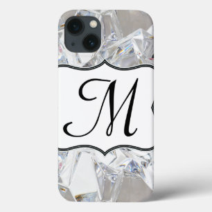 Coque ipad de monogramme de glaces Diamant