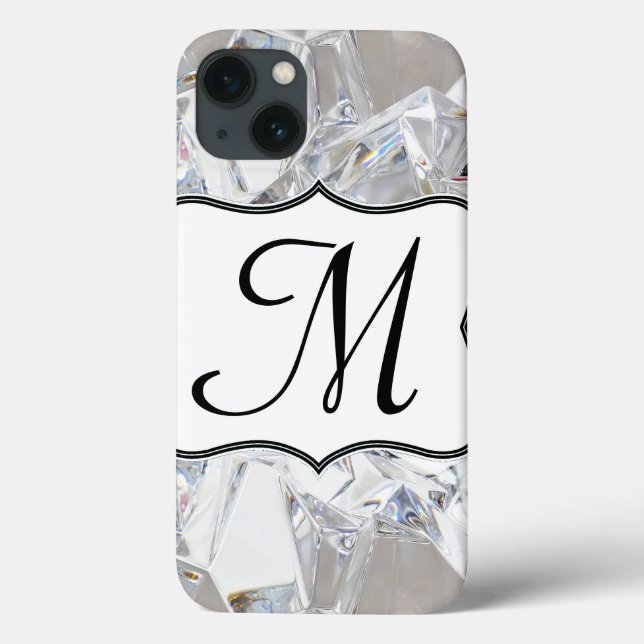 Coque ipad de monogramme de glaces Diamant (Verso)