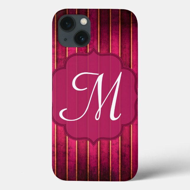 Coque ipad de monogramme moderne Grille d'or de fr (Verso)