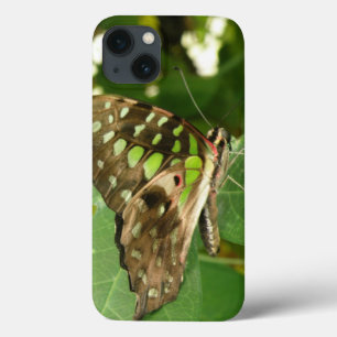 Coque ipad de papillon vert Iridescente tropicale