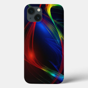 Coque ipad d'extravagance rouge chaud et bleu clai