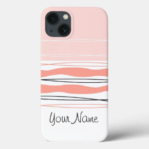 Coque ipad horizontal du nom de la bande rose de l