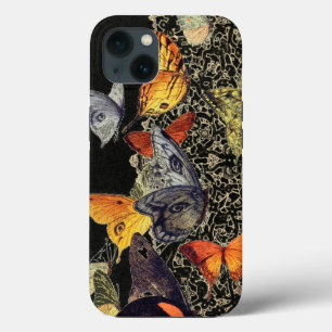 COQUE IPAD iPhone NOIR BUTTERFLIES ET LACE DESIGN