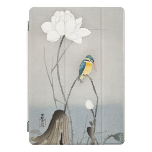 coque ipad - Kingfisher avec Fleur Lotus