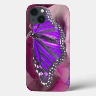 Coque ipad papillon Amethyst violet Monarch