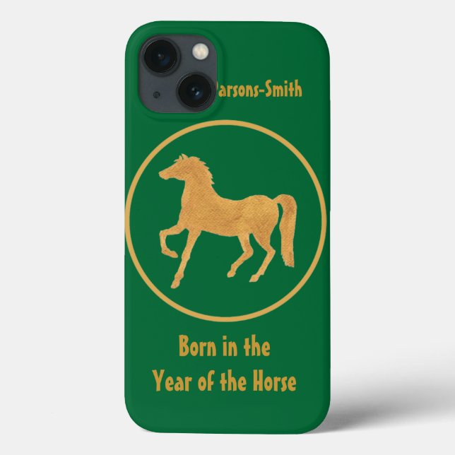 Coque ipad personnalisé : Motif de cheval à effet  (Verso)