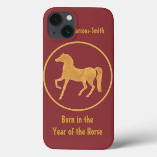 Coque ipad personnalisé : Motif de cheval à effet