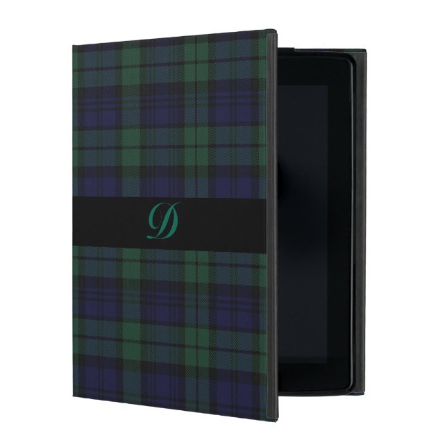 Coque ipad Tartan Plaid Classic Black Watch (Devant)