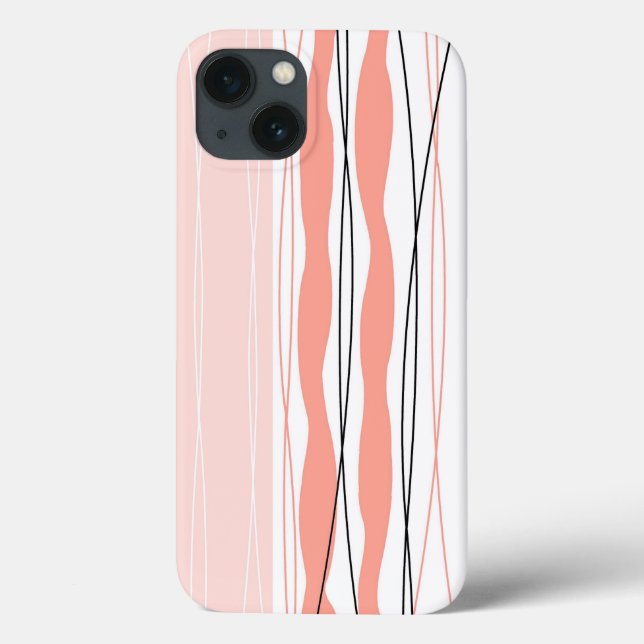 Coque ipad vertical rose en bande Atlantique (Verso)
