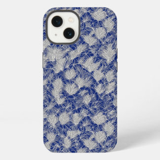 ETUI iPhone 13 和の花草模様