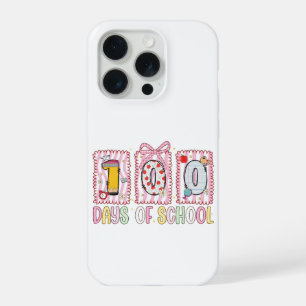 Coque iPhone 15 Pro 100 jours d'école Mignon Coloré 100ème jour