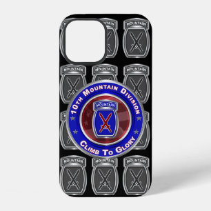 Coque iPhone 12 10e division de montagne « Monter vers la gloire »