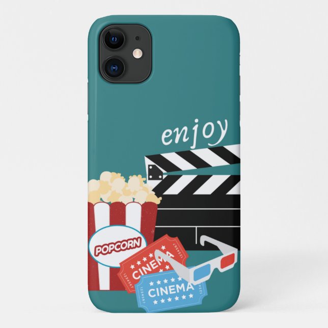 coque iphone 11, turquoise, amusez-vous (Dos)