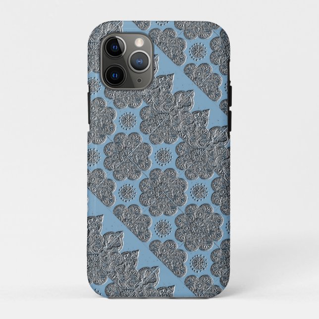 coque iPhone 11Pro avec brocade intégrée (Dos)