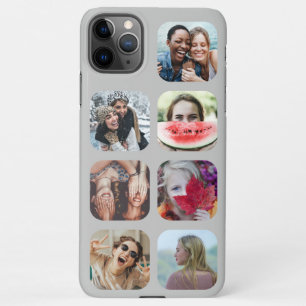 Coque iPhone 11Pro Max Coque iphone Modèle de Collage de photos Grey 7
