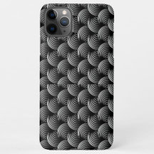 iPhone 11 Pro Max noir courbe Motif coque