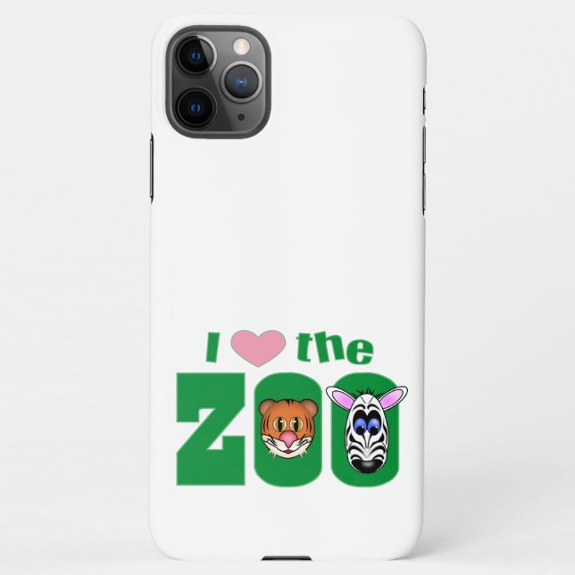 Coque iPhone 11Pro Max J'aime le coque iphone ZOO (Dos)