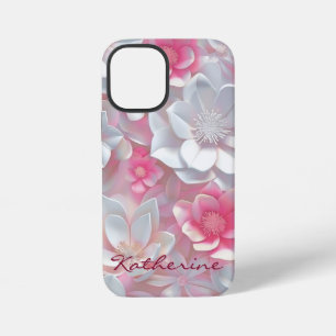 Coque iPhone 12 Mini Coque iphone Fleur sauvage rose mou Fleurs roses