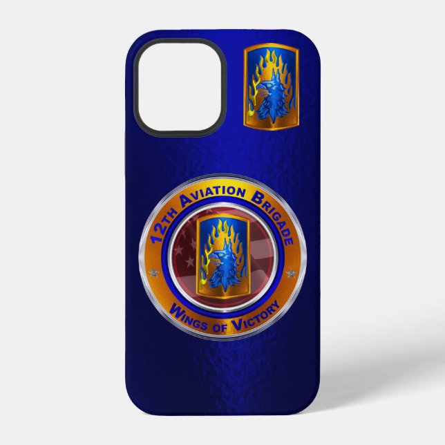 Coque iPhone 12e brigade d'aviation de combat (Verso)