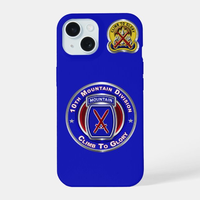Coque iPhone 15 10e division de montagne  (Verso)