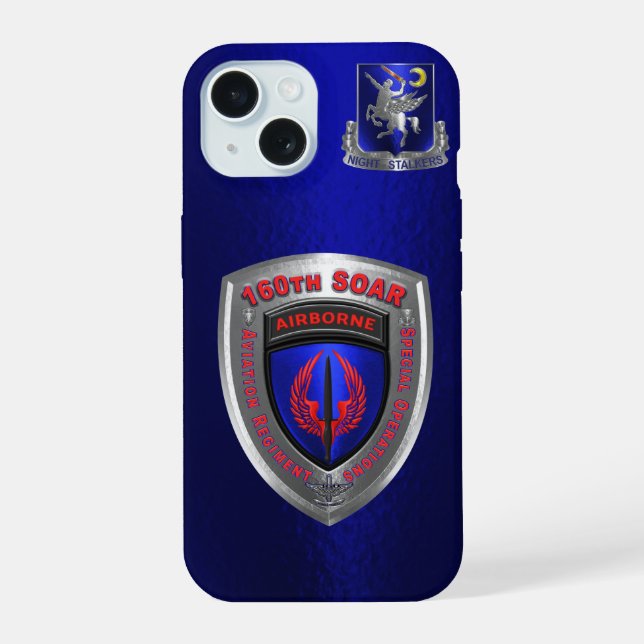 Coque iPhone 15 160e Régiment d'aviation des opérations spéciales  (Verso)