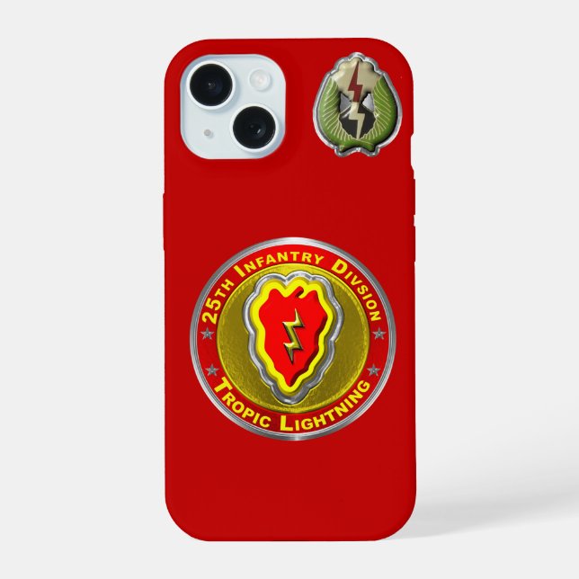 Coque iPhone 15 25e division d'infanterie  (Verso)