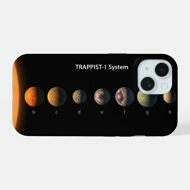 Coque iPhone 15 À quoi les sept planètes de Trappist-1 pourraient  (Verso Horizontal)