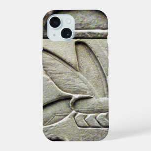 Coque iPhone 15 ABEILLE À MIEL ÉGYPTIENNE ANTIQUE APICULTEUR Noir