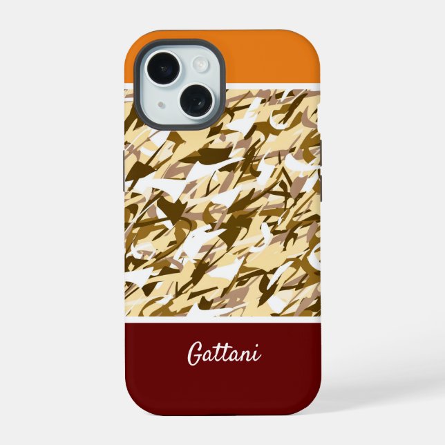 Coque iPhone 15 Abstrait (Verso)