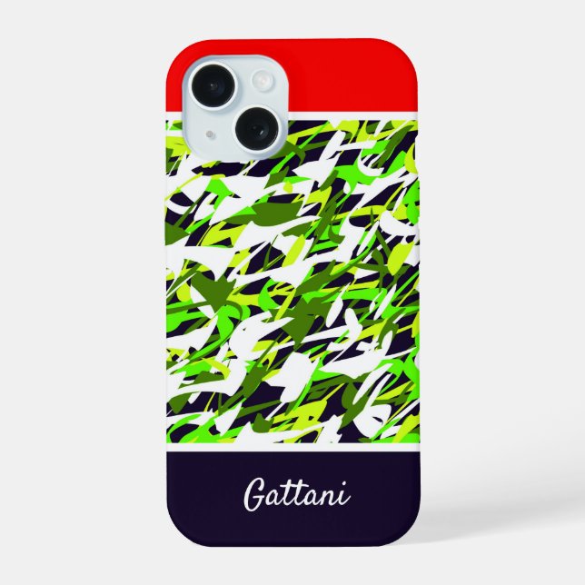 Coque iPhone 15 Abstrait (Verso)
