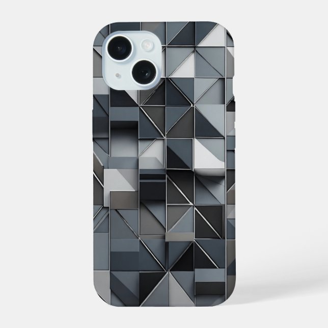 Coque iPhone 15 Abstrait Premium (Verso)