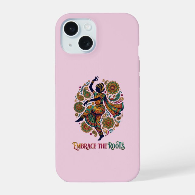 Coque iPhone 15 Adopter la danse Roots (Verso)