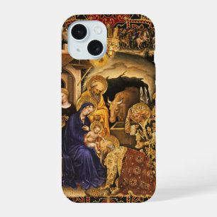 Coque iPhone 15 ADORATION DES MAGES Gentile Da Fabriano, Noël