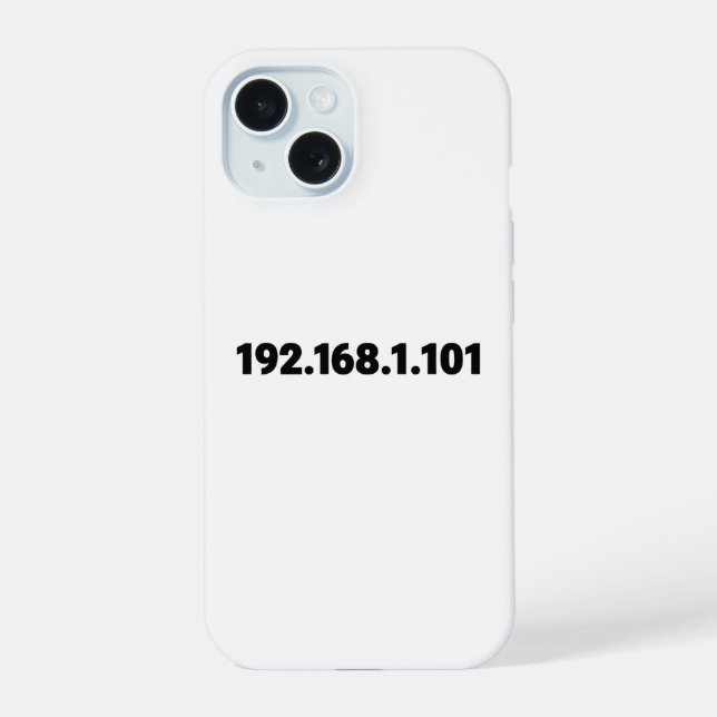 Coque iPhone 15 Adresse IP (Verso)