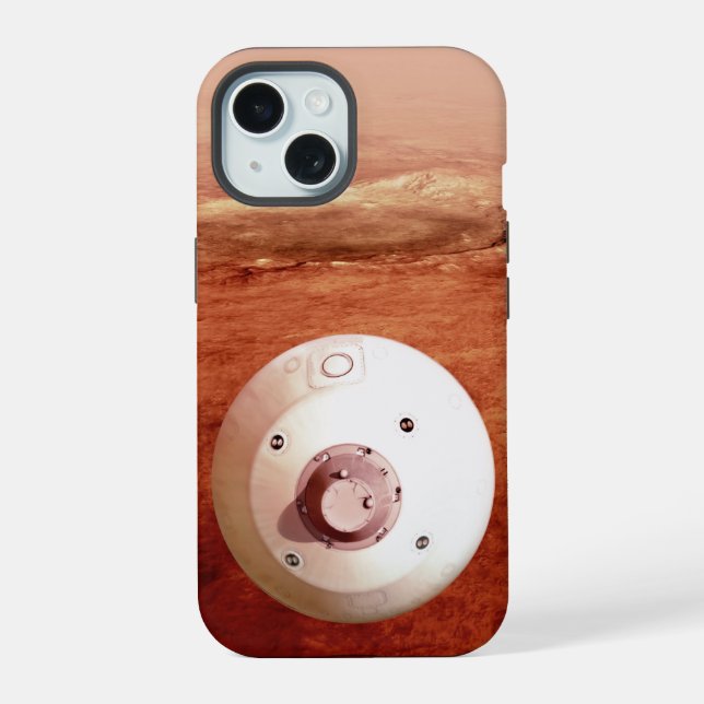 Coque iPhone 15 Aérocoque Avec Perpersévérance Rover Descente Vers (Verso)