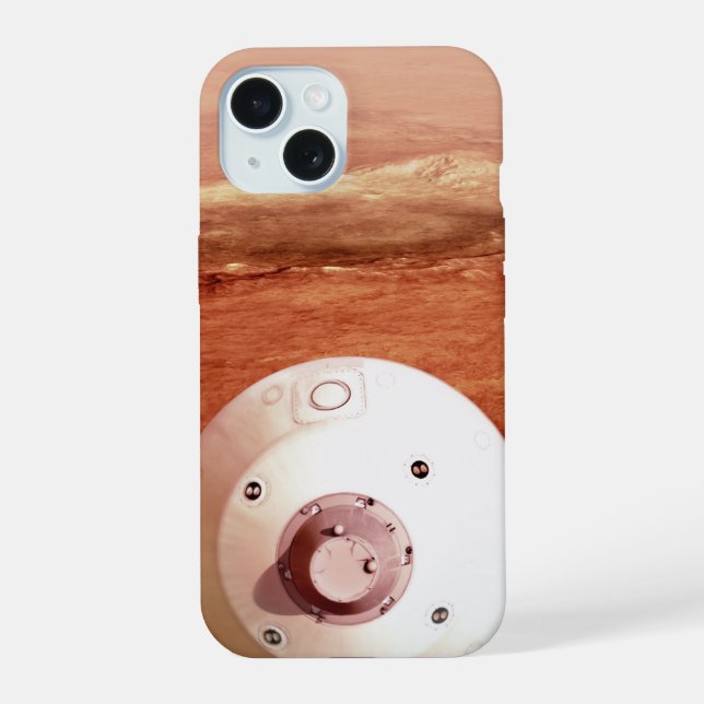Coque iPhone 15 Aeroshell avec l'atterrissage du rover Perseveranc (Verso)