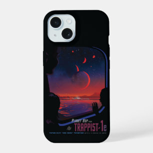 Coque iPhone 15 Affiche Rétro Espace - Les observateurs observent