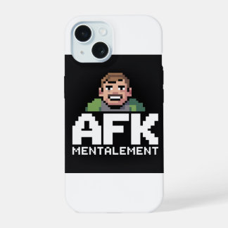 Coque iPhone 15 AFK Mentalement Chibi Gamer Pixel Art