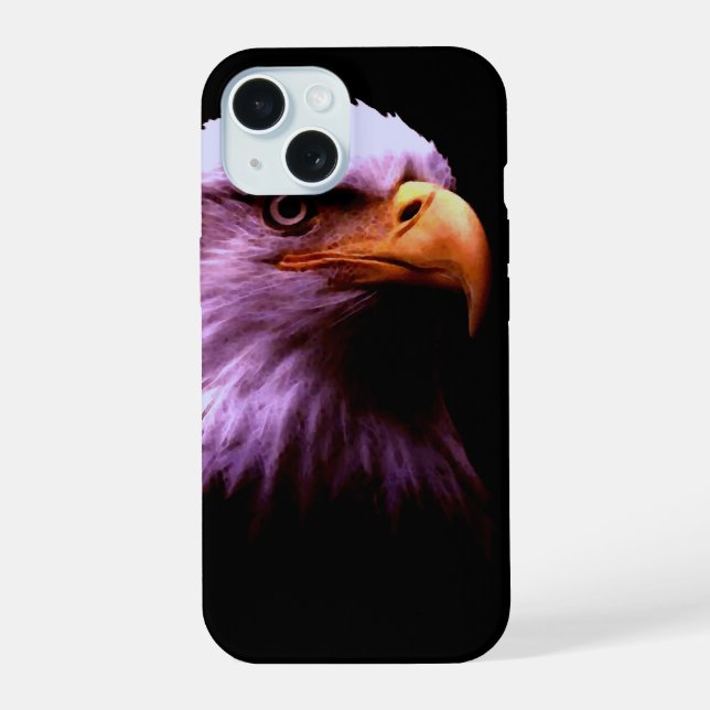 Coque iPhone 15 Aigle de Bald (Verso)
