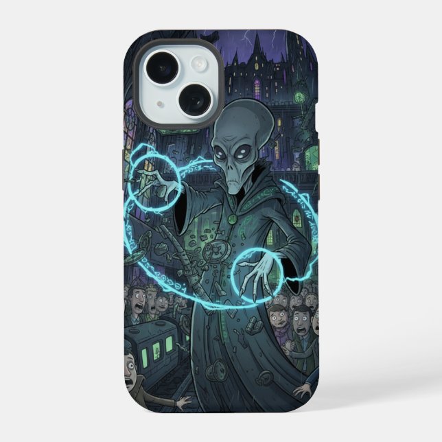 Coque iPhone 15 Alien Sorcerer   (Verso)